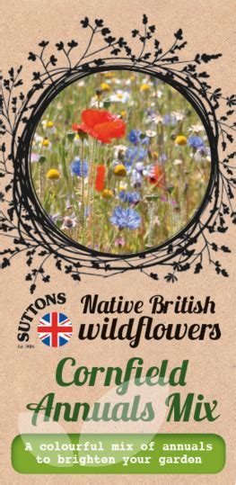 Seeds Native British Wildflowers Cornfield Annuals Mix