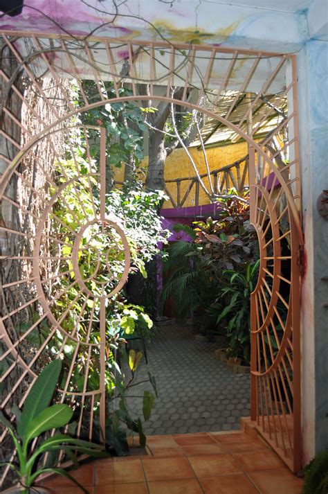 Lovely Gate And Courtyard In Mazatlan Mexico Outdoor Gate Mexican