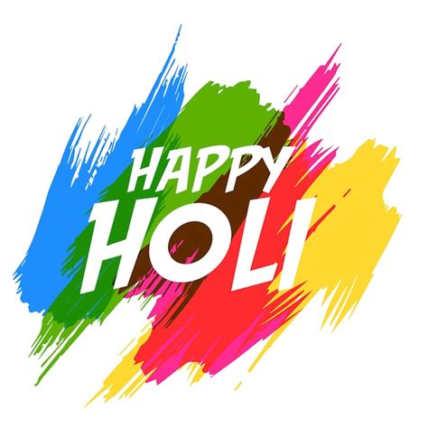 Free Vector Happy Holi Abstract Colorful Background