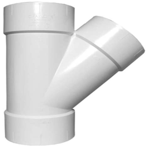 Charlotte Pipe 4 In X 4 In Dia Pvc Schedule 40 Hub Wye Fitting At