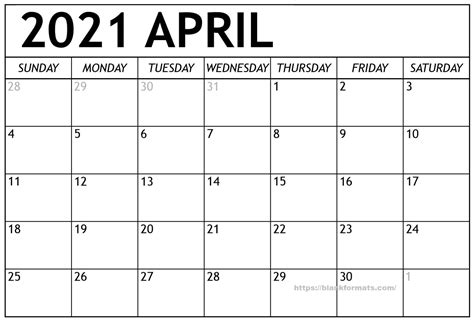 Access is limited to april meeting registrants and those who have purchased access. Blank April 2021 Calendar Sheet with Notes and Large Space