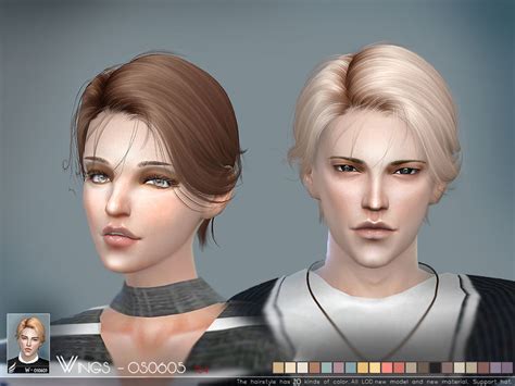 Male Hair 605 By Wingssims Liquid Sims