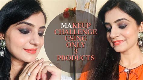 3 Products Makeup Challenge Makeup Tutorial Sj Fashion World Youtube