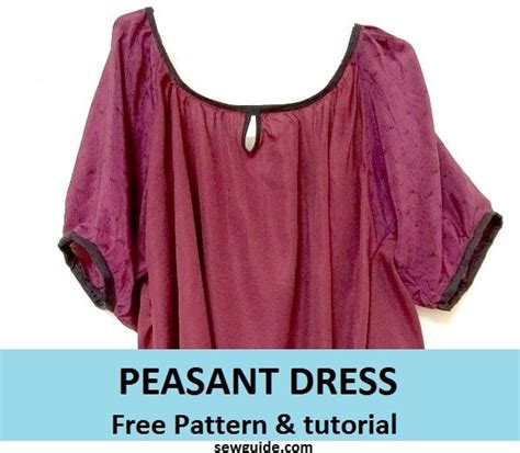 Make A Pretty Peasant Dress Free Diy Sewing Pattern Sew Guide
