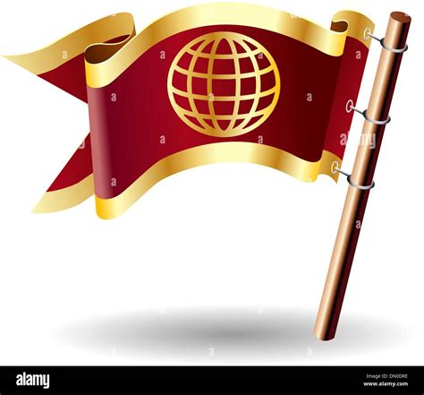 Abstract Globe Royal Flag Button Stock Vector Image And Art Alamy