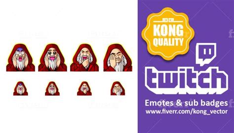 Create Express Custom Twitch Emotes Sub Badges By Kong Vector Icon