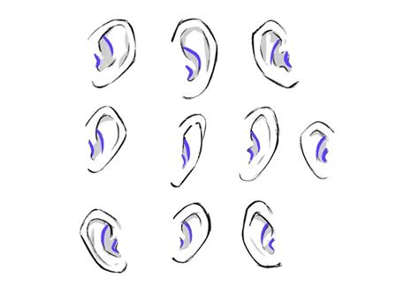 Ear Reference Drawing Anime Cabello Wallpaper