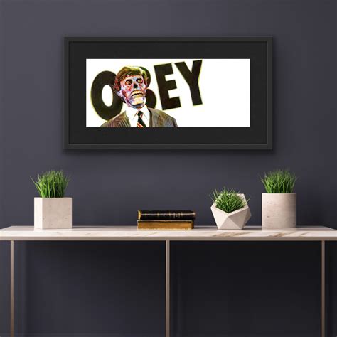 John Carpenters They Live Obey Drawing Roddy Piper Fan Etsy
