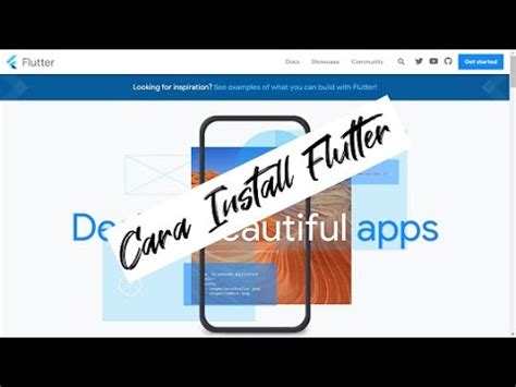 Cara Install Dan Setup Flutter Di Windows Youtube