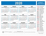 Printable Usa 2020 Calendar With Holidays | Example Calendar Printable