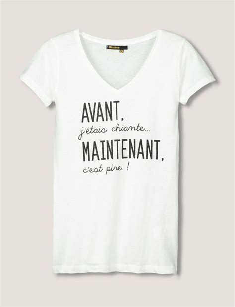 Check out our tee shirt femme message selection for the very best in unique or custom, handmade pieces from our clothing shops. Épinglé sur Bizz T-shirt