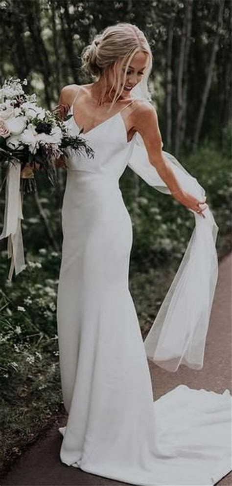 Simple Elegant Sheath Wedding Dress Emmalovesweddings