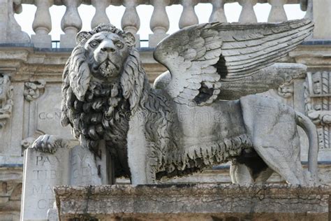 Lion With Wings Stock Photo Image Of European Balcony 10750658