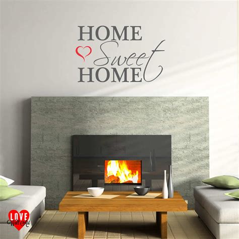 Home Sweet Home Quote Wall Art Sticker