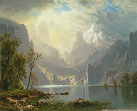 The Sierra Nevada Painting By Albert Bierstadt Pixels