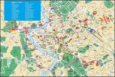 Harta Turistica A Romei Profu De Geogra