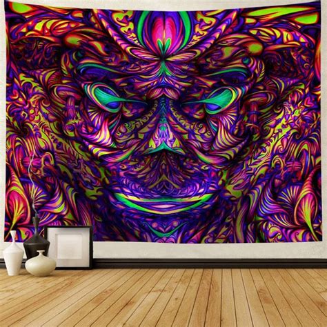 Trippy Jester Tapestry In 2020 Trippy Tapestry Tapestry Hanging