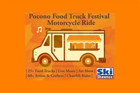 Pocono Food Truck Festival Motorcycle Ride October Th Am To Pm The West End