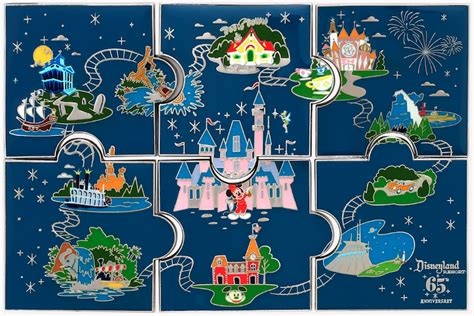 Disneyland 65th Anniversary Puzzle Blind Box Pins At Boxlunch Disney