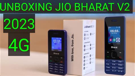 UNBOXING JIO BHARAT V2 PHONE WhatsApp Youtube Free Plans 4G Jio