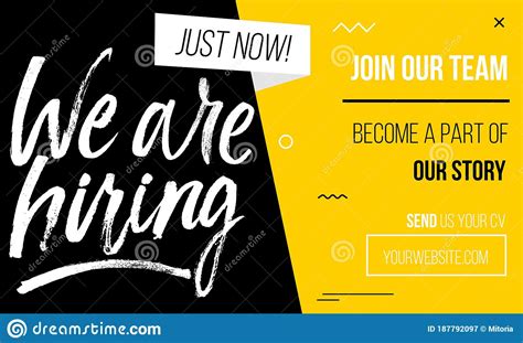 Join Our Team Banner Poster Of Flyer Template With Yellow White And