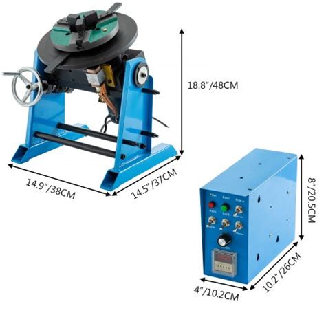 Vevor 50kg Rotary Welding Positioner Turntable Table 110v 80w Angle 0