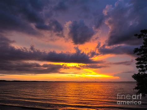 Bay Shore Sunset Photograph By Marilee Noland Fine Art America