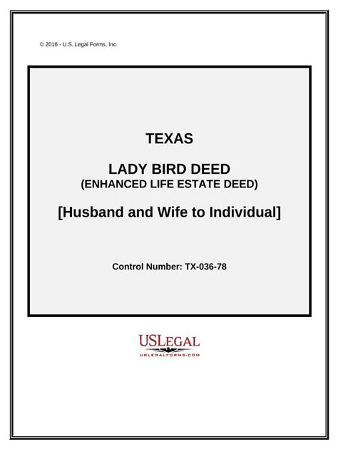 Lady Bird Deed Sample Form Fill Out And Sign Printable Pdf Template