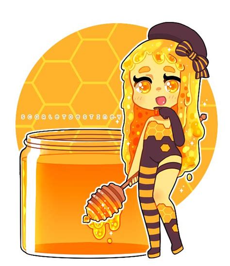 Honey By Scarletdestiney Cute Anime Chibi Cute Food Drawings Kawaii