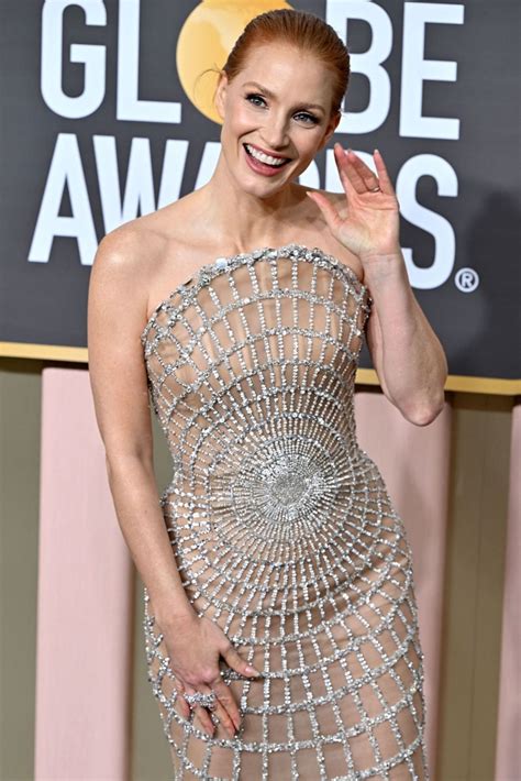 Jessica Chastain Golden Globe Awards 2023 CelebMafia