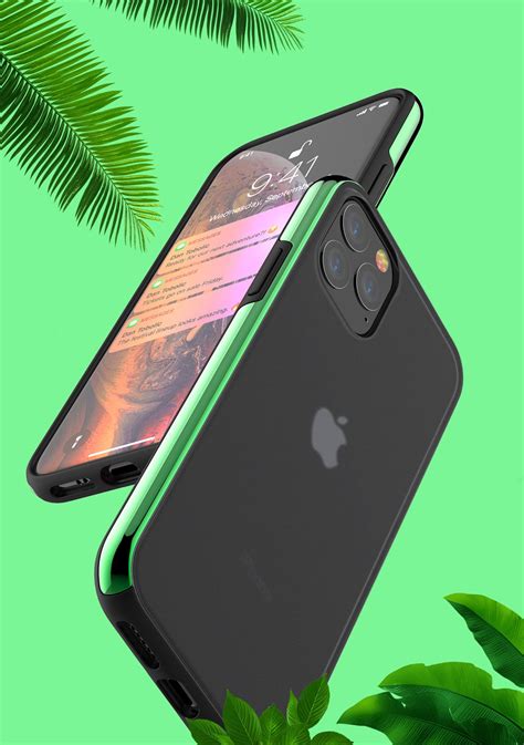 Luxos ® Apple Iphone 11 Pro Max Glossy Metallic Bezel Series Shock