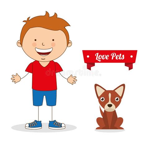 Love Pets Stock Vector Illustration Of Love Child Smile 60499363