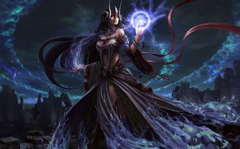 Witch Fantasy Occult Dark Art Artwork Magic Wizard Mage Sorcerer Women Woman Girls Girl Female