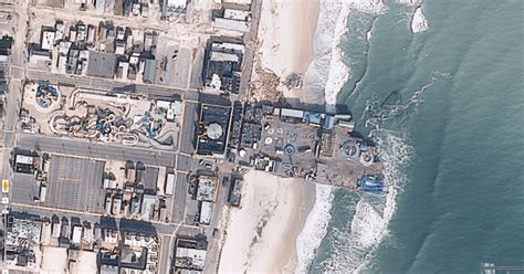 After Seaside Heights Pier Before And After Satellite Shots Show The