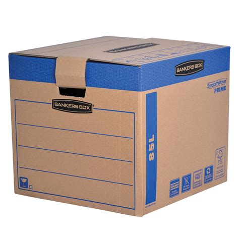 buy 5 bankers box 85l fastfold moving boxes smoothmove cardboard moving boxes heavy duty