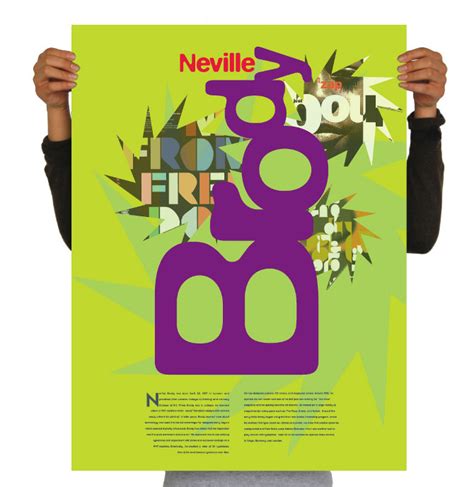 Neville Brody Promotional Poster Betsy Escobar Design Portfolio
