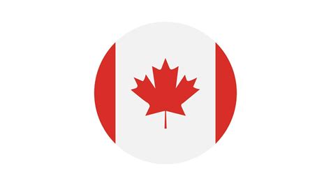 canada flag circle vector image and icon 7743014 vector art at vecteezy
