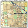 Aerial Photography Map of Menomonee Falls, WI Wisconsin