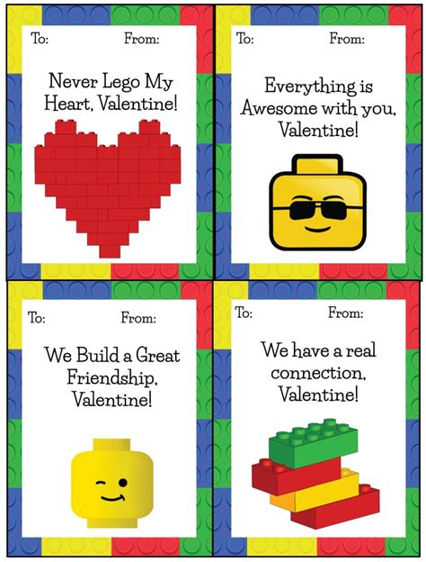 Valentine Card Printable Free Lego
