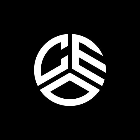 Diseño De Logotipo De Carta Ceo Sobre Fondo Blanco Concepto De