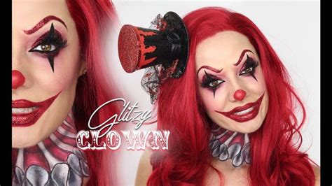 Glitzy Clown Makeup Tutorial Halloween Shonagh Scott Scary Clown Makeup Creepy Clown