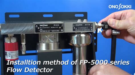 Ono Sokki Installation Method Of Fp 5000 Series Flow Detector Youtube