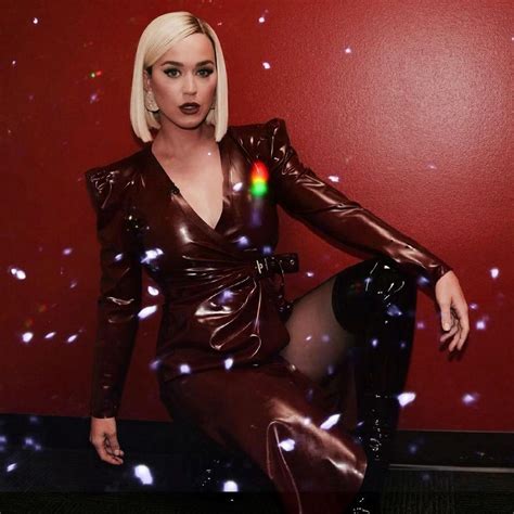Katy Perry In Red Latex Dress At American Idol Photos Free Nude