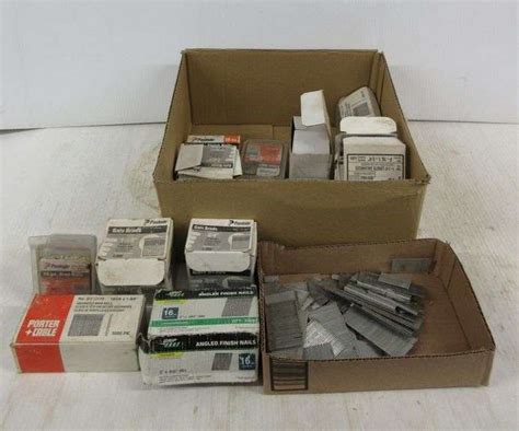 Box Of Finish Nails Various Sizes Gauge And Gauge Partial And