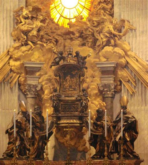 Fast entry guided tour with vatican official guides. The Chair of St Peter at the Vatican (With images ...