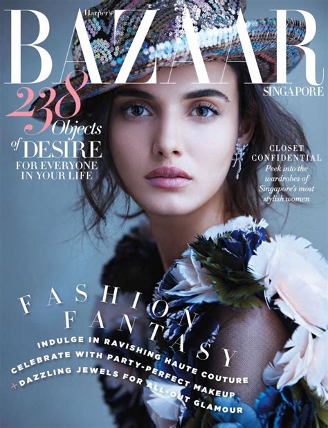 Blanca Padilla Harpers Bazaar Magazine Singapore December 2017 Cover