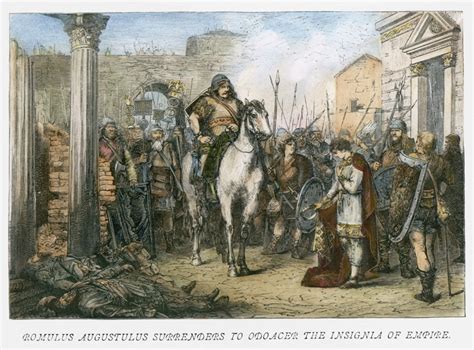 Fall Of Rome 476 Nromulus Augustulus B461 Last Roman Emperor Of The West Deposed By Odoacer In