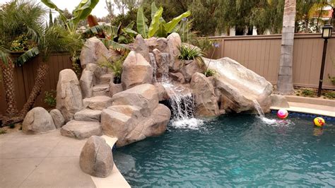 How To Build A Natural Stone Pool Waterfall Builders Villa