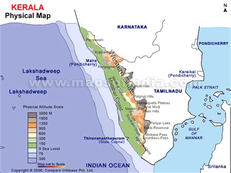 Maps of africa and information on african countries, capitals, geography, history, culture, and more. Kerala Physical Map
