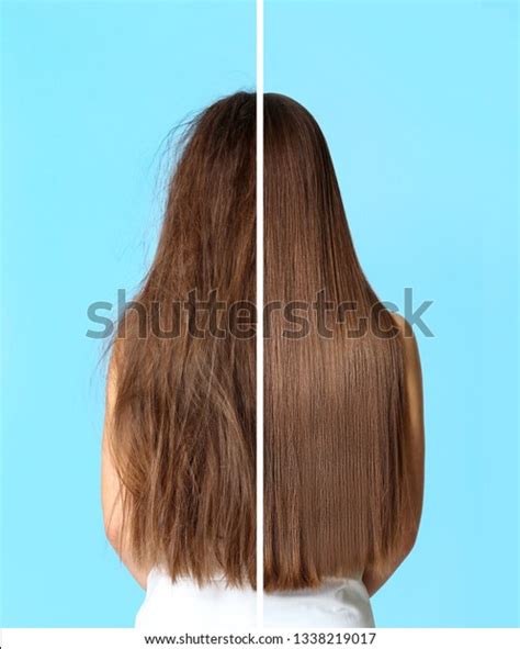 Woman Before After Hair Treatment On Stock Photo 1338219017 Shutterstock
